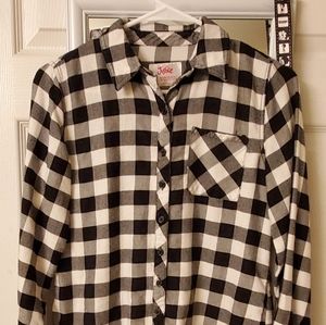 Justice Buffalo Check Girls Shirt